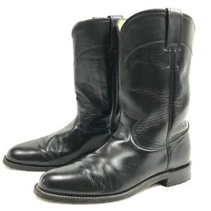 Justin Women's Cora Black Roper Boots Size 7 Wide